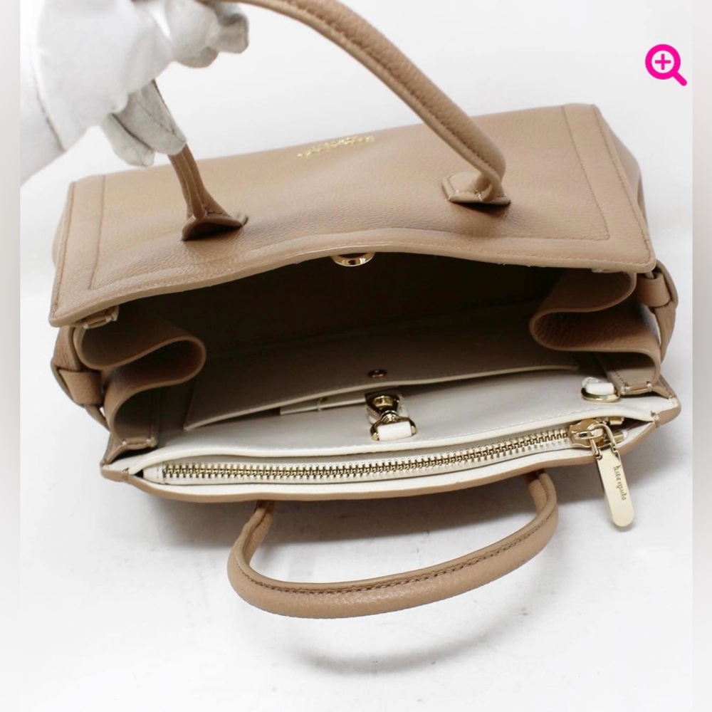 NWT Kate Spade Knott medium satchel in tan *updated pics* - Picture 12 of 14